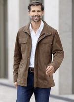 Lederjacke mit Brusttaschen 