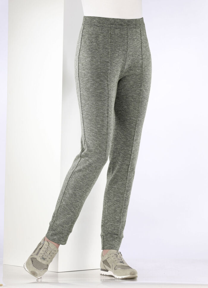 Strickhose OLIV-SCHWARZ