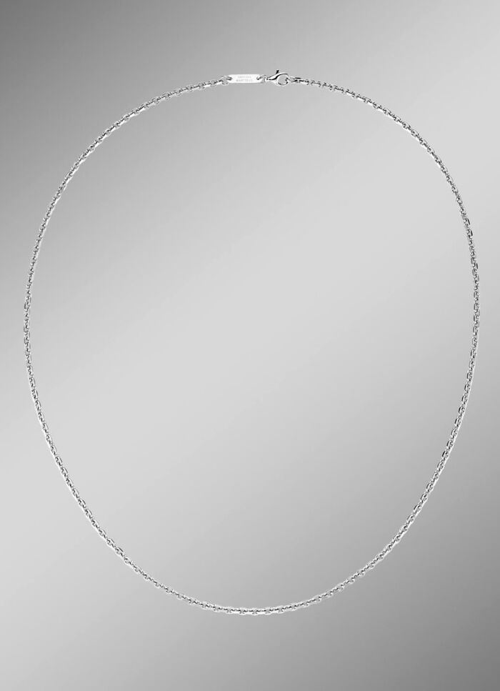 Diamantierte Ankerkette in edlem Silber 