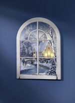 LED-Bild auf Holzrahmen 