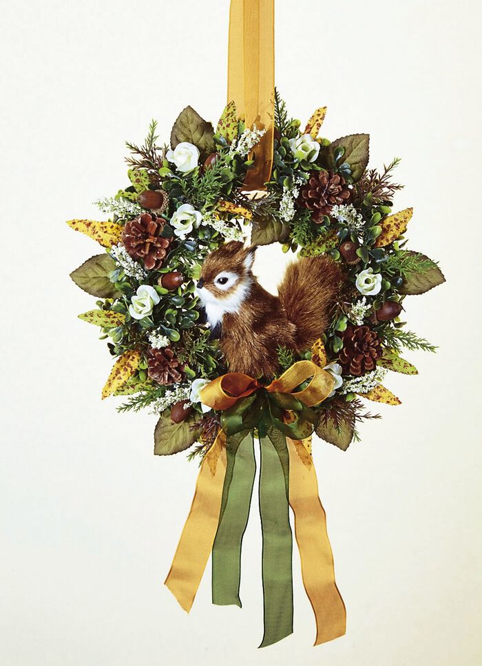 Wandkranz mit Eichh&ouml;rnchen 