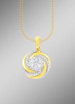 Interessanter Anh&auml;nger mit 7 Brillanten und 56 Diamanten 