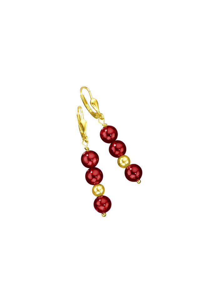 Ohrh&auml;nger, echt Granat 