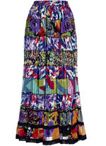 Stufenrock aus Chiffon-Crinkle 