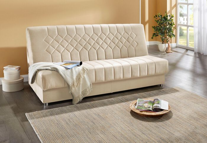 Klick-Klack-Schlafsofa mit Bettkasten 