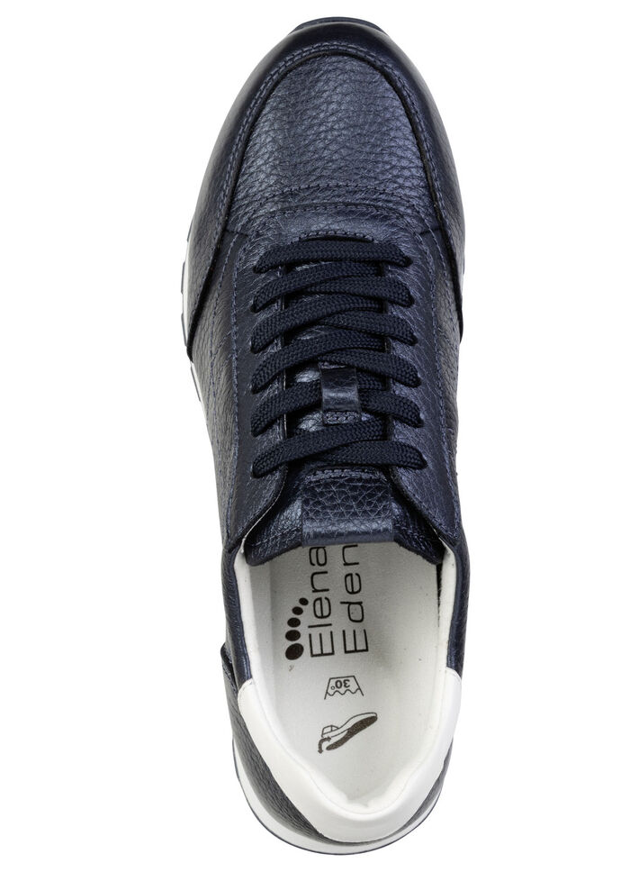 ELENA EDEN, komfortable Damen-Sneaker, Weite G, mit herausnehmbarem Fu&szlig;bett MARINE