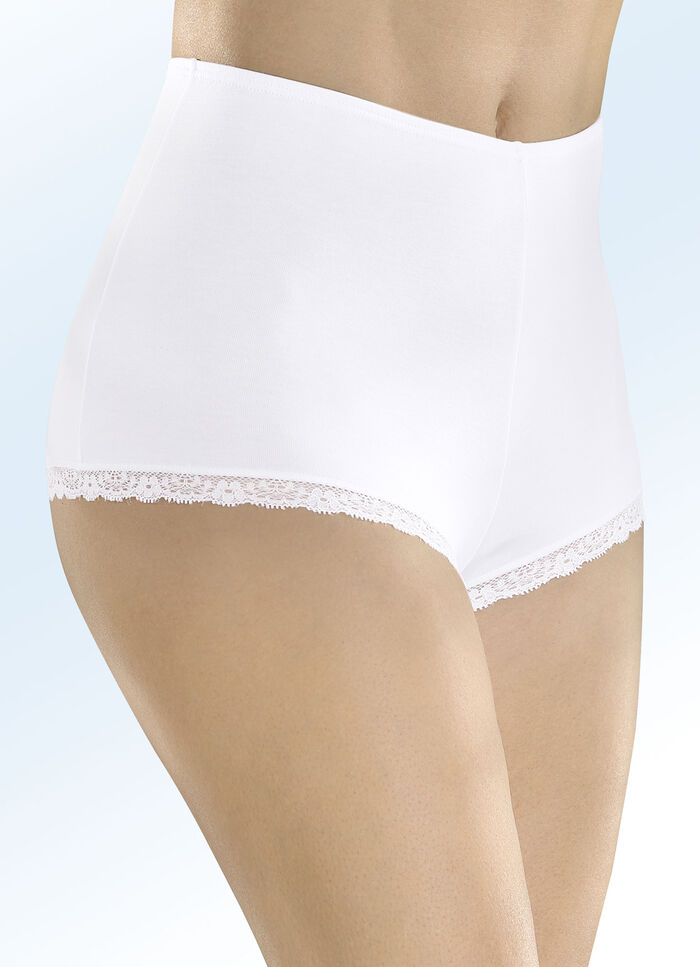 Dreierpack Pants mit Gummizug im Bund 