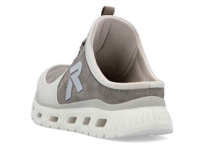 Rieker Slipper mit elastischem Schnellschn&uuml;rsystem mit Stopper EISGRAU-GRAFIT