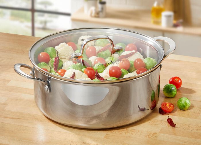 Livington Titan Pan Pfannen und Kocht&ouml;pfe EDELSTAHL