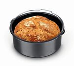 Energiesparende Hei&szlig;luftfritteuse SCHWARZ-SILBER