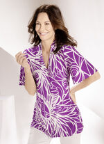 Shirtbluse mit V-Ausschnitt