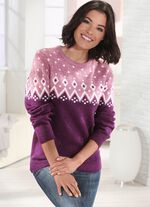 Pullover mit flauschigem Garn 