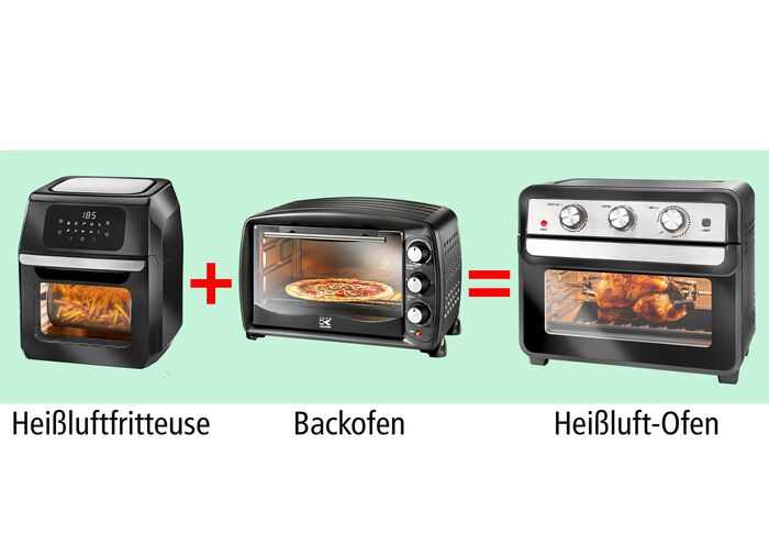 Hei&szlig;luft-Ofen &ndash; Ersetzt Backofen und Fritteuse 