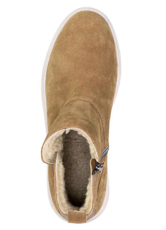 ELENA EDEN, warme Damen-Stiefeletten, Winterschuhe, Weite H, mit herausnehmbarem Fußbett BRAUN