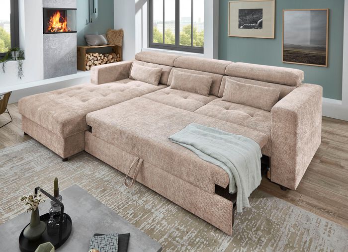 Polsterecke mit Bettfunktion 