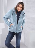 Jacke mit 2-Wege-Rei&szlig;verschluss EISBLAU