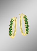 Creolen mit echt Smaragd 