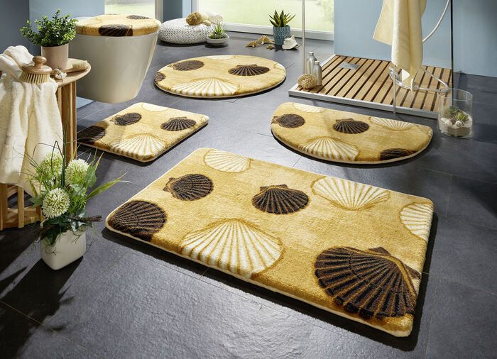 Badvorleger mit rutschhemmender R&uuml;ckseite GOLD