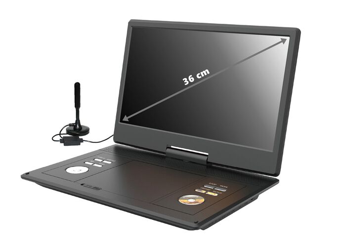 Reflexion DVD 1424 portabler DVD-Spieler mit TV und Spielen 