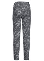 Jeans mit floraler Dessinierung ANTHRAZIT-GRAU