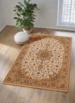 Klassisch gemusterte, gewebte Br&uuml;cken und Teppiche 