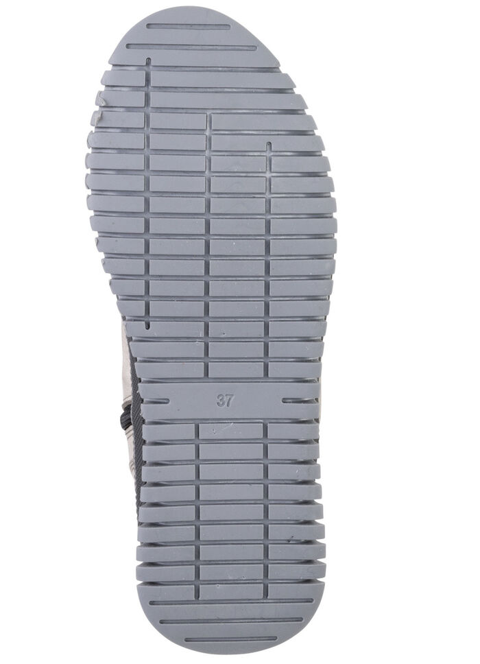 Gemini Schnür-Bootie aus weichem Rind-Nappaleder KIESEL