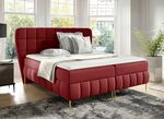 Boxspringbett mit Bonnell-Federkern-Matratzen und Kaltschaumtopper BORDEAUX