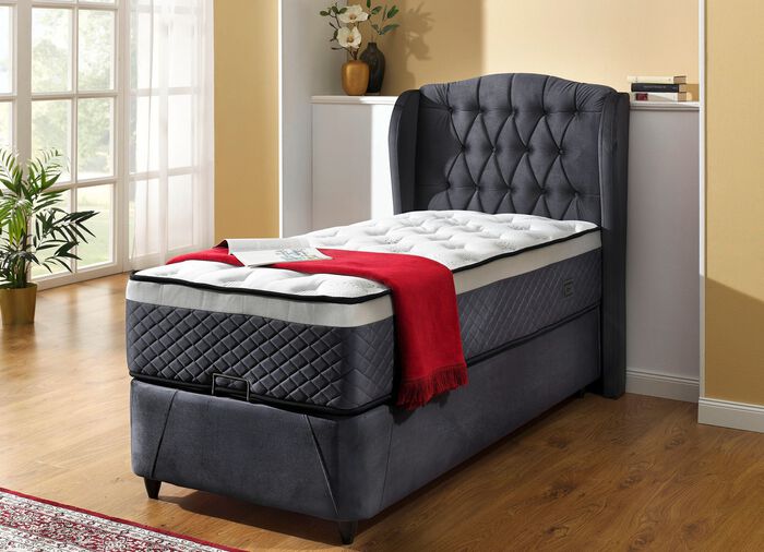 Komfortables Boxspringbett f&uuml;r traumhaft sch&ouml;ne N&auml;chte 