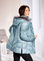 Jacke mit Rei&szlig;verschluss an den Seitenschlitzen BLEU