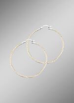 Funkelnde Creolen aus Silber 925/- fein 