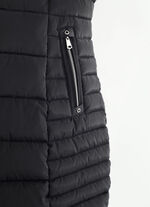 Longjacke mit Riegel an der abnehmbaren Kapuze 