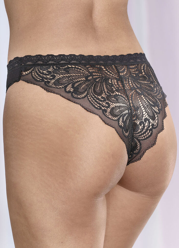 Dreierpack Slips mit Elastikspitze 