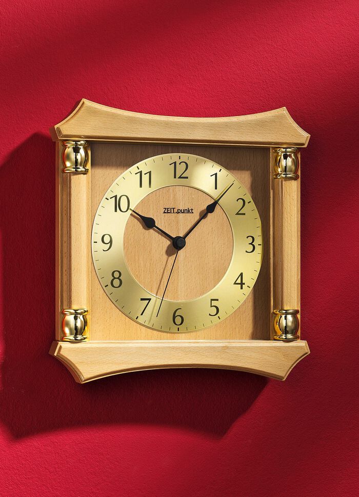 Wanduhr aus massivem Holz BUCHE