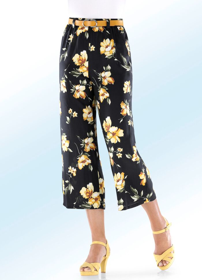 Culotte mit sch&ouml;ner Floral-Dessinierung 