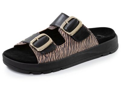 Caprice, trendige Damen-Pantoletten, Weite G, mit herausnehmbarem Fu&szlig;bett 