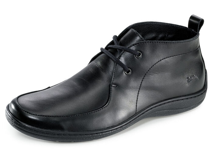 Schnür-Bootie mit Wechselfußbett SCHWARZ