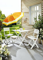 UV-beständiges Balkon-Set, 3-teilig WEISS