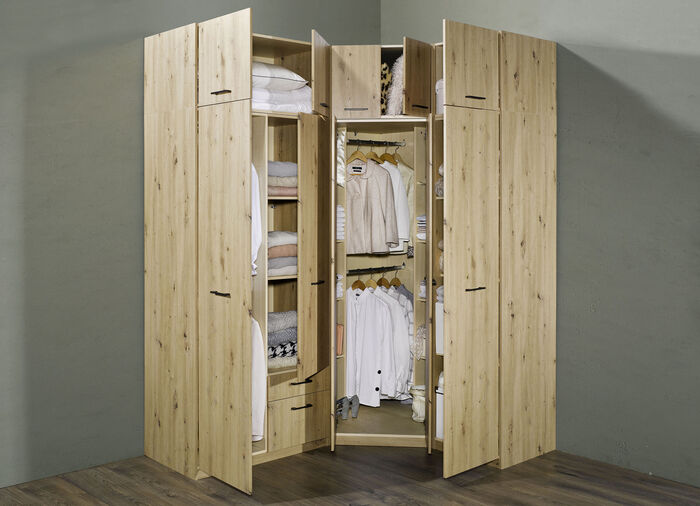 Geräumige Drehtürenschränke aus deutscher Herstellung ARTISAN EICHE