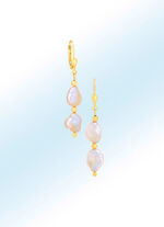 Ohrh&auml;nger mit Keshi-S&uuml;&szlig;wasser-Zuchtperle 