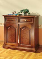 Teilmassive Kommode mit Echtholzfurnier 