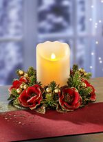 Sch&ouml;ner Tischkranz aus Tannenzweigen 