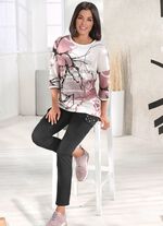 Sweatshirt mit Relief-Schriftzug 