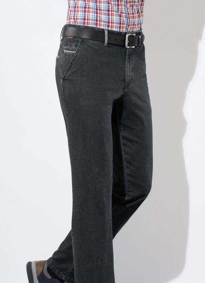 "Francesco Botti"-Jeans in 3 Farben SCHWARZ