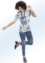 Magic-Jeans mit angesagtem Fransensaum JEANSBLAU