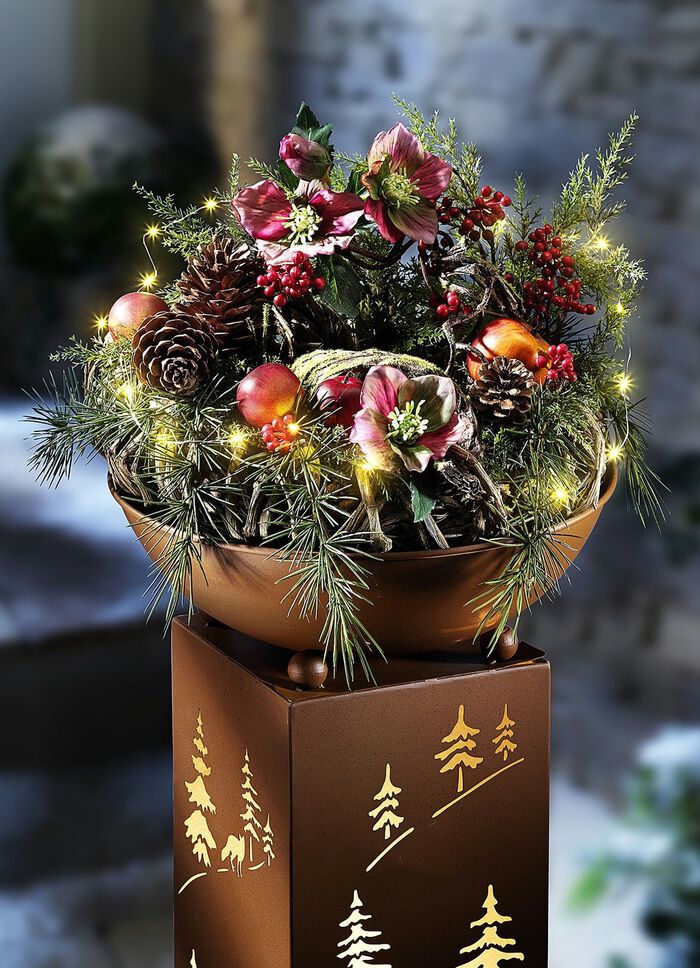 Beleuchteter Kranz BRAUN