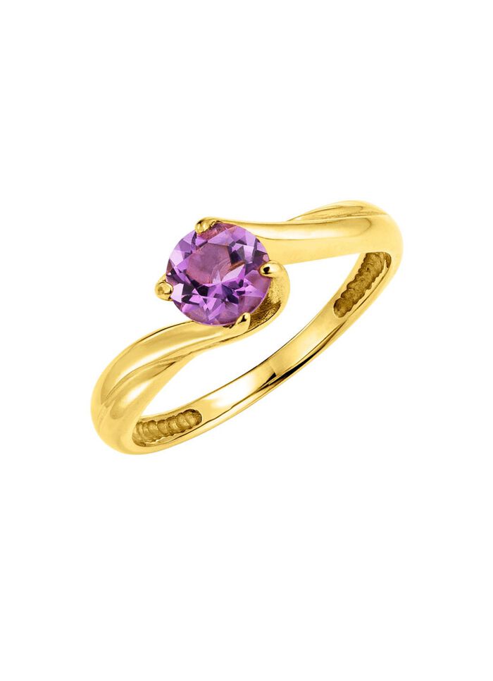 Erstklassiger Damenring mit echtem Amethyst 