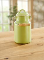 Traditionelle Kr&uuml;ger-Emaille-Serie Juist aus Stahl-Emaille GR&Uuml;N