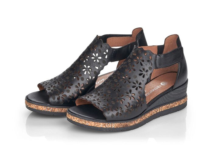 Sandale mit Klettverschluss SCHWARZ