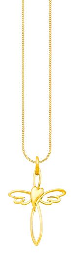 Kreuz mit Herz Anh&auml;nger 