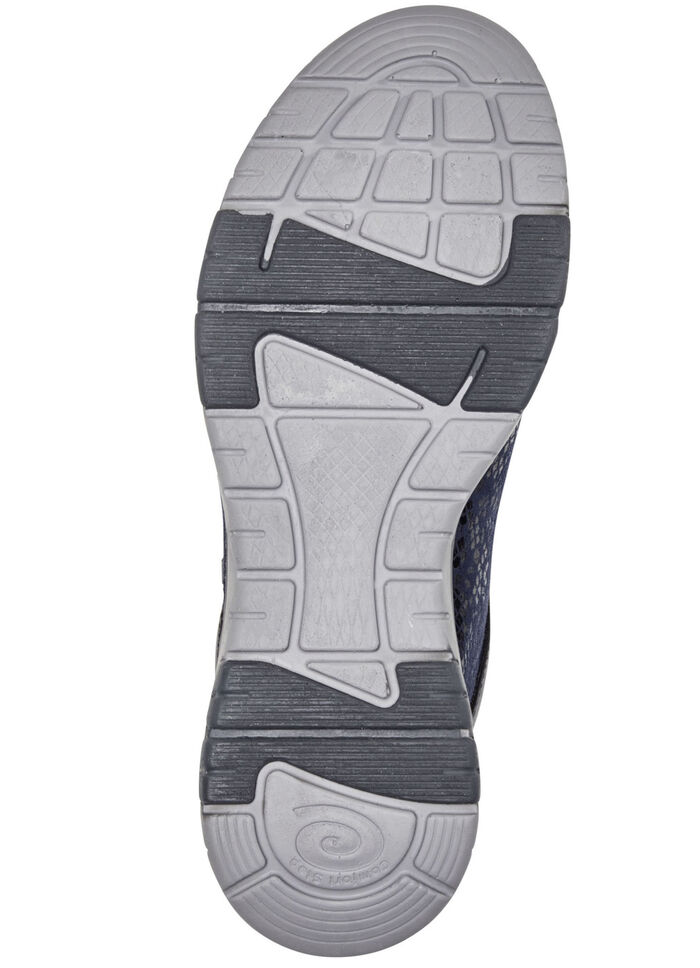 ELENA EDEN Sneaker mit glänzend bedrucktem Elastikmaterial MARINE